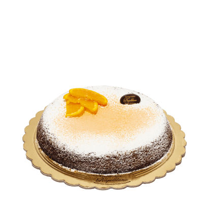 Torta Caprese all'arancia Napoletana pasticceria napolitano poderico